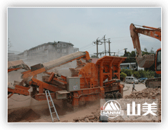 云南時(shí)產(chǎn)150噸輪胎移動(dòng)式建筑垃圾處理生產(chǎn)線